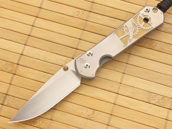 Нож складной Chris Reeve Large Sebenza 21, сталь CPM S35VN, рукоять титан с рисунком Inside Time