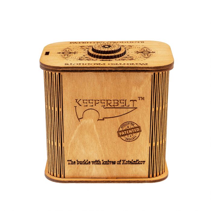 Ремень-нож Квадро Keeperbelt, латунь